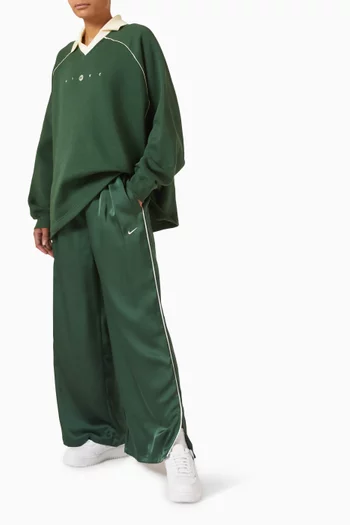 Mid-rise Pants in Satin