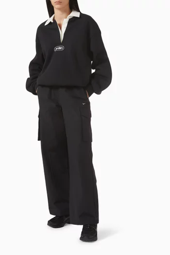 Jordan Flight Rugby Top in Fleece