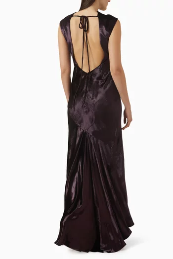Back To You Maxi Dress in Satin