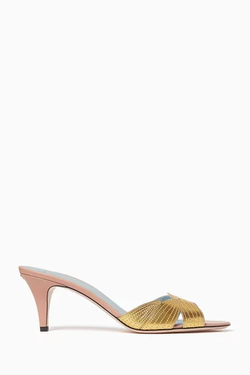 حذاء مفتوح فولي فولياج بكعب 65 مم جلد