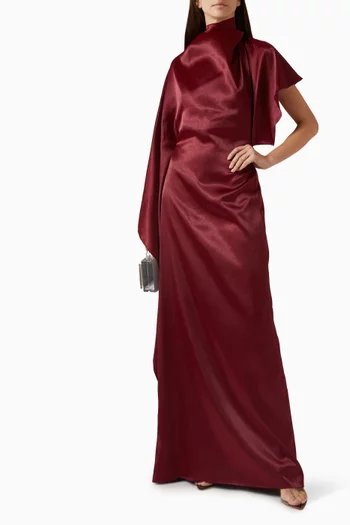 Dieu Nhu Maxi Dress in Satin