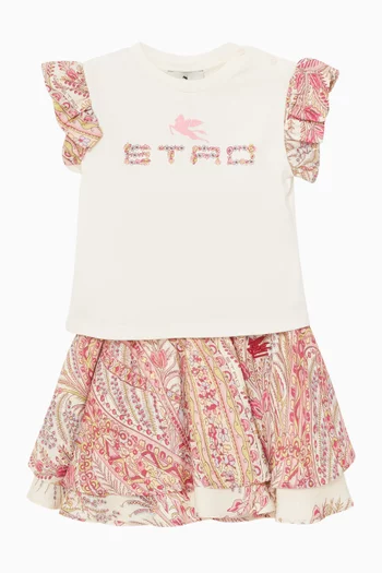 Printed Layered Skirt