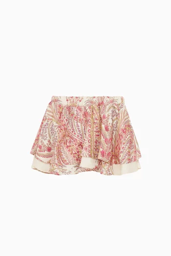 Printed Layered Skirt