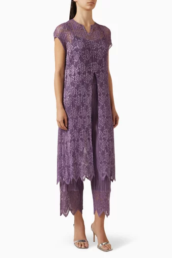 Cynthia Pleated Top & Pants Set