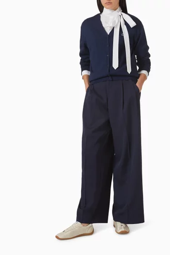 Wide-leg Pants in Virgin Wool