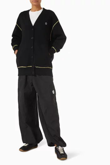 كارديغان مزين بزهرة بوكي 2.0 مزيج صوف