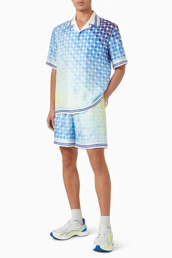 Tennis Tile Cuban Shirt
