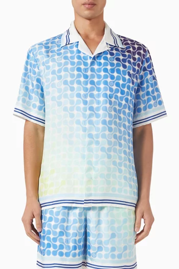 Tennis Tile Cuban Shirt