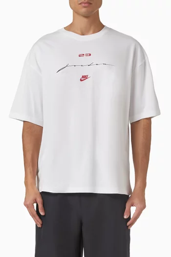 Flight Script T-shirt in Cotton