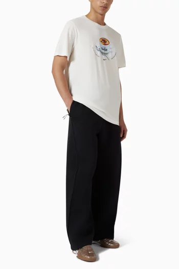 تي شيرت بطبعة قطن