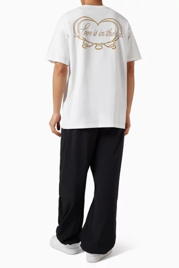 تي شيرت بطبعة قطن