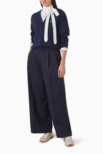 كارديغان مزين بزهرة بوكي صوف مارينو