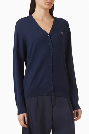 كارديغان مزين بزهرة بوكي صوف مارينو