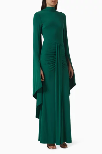 فستان طويل بدرابيه