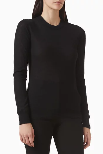 Crewneck T-shirt in Cashmere