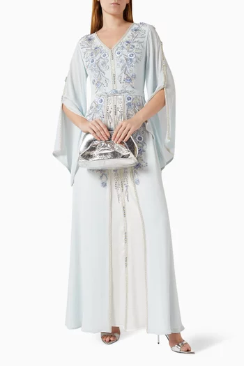 Embroidered Belted Kaftan