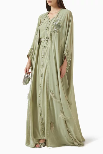 طقم فستان بحزام، قطعتان