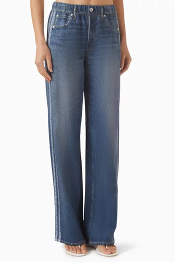 Miramar Sport Stripe Pants in Cotton-terry