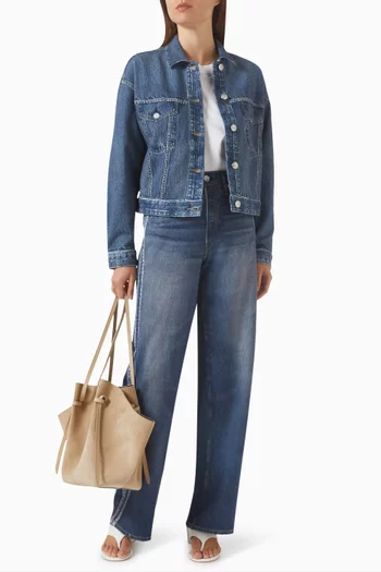 Miramar Trucker Jacket in Cotton-terry