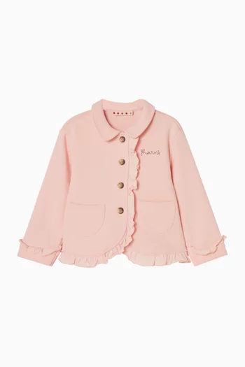 Logo Ruffled Jacket