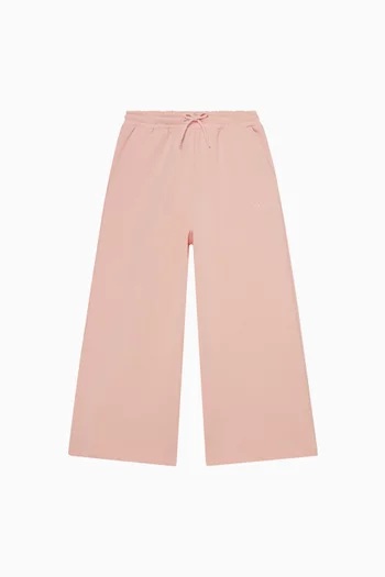 Wide-Leg Sweatpants in Fleece