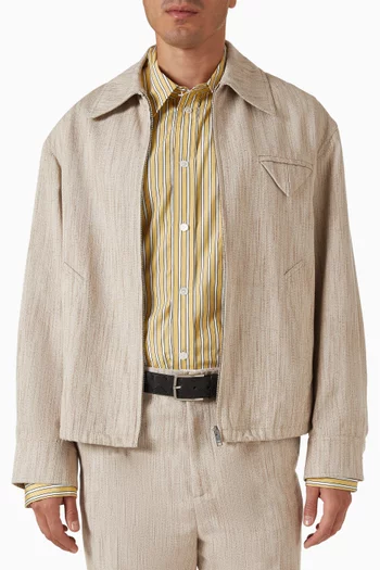 حزام جلد مجدول