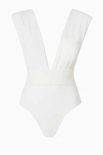 V-neck One-piece Swimsuit