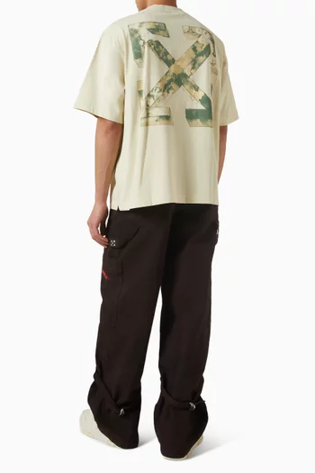 Cloudy Arrow Skate T-shirt in Cotton