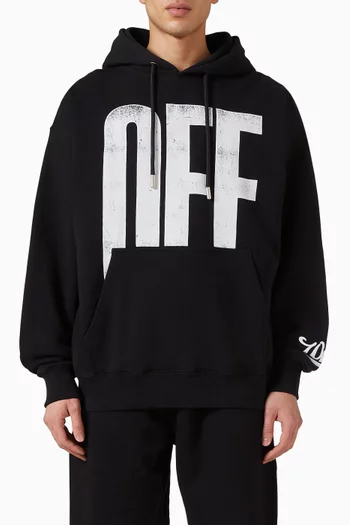 Big Off Diag Skate Hoodie in Cotton