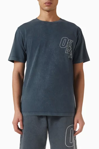 Outline Arrow Slim T-shirt in Cotton