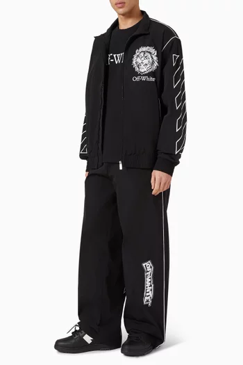 Lion Track Jacket in Nylon