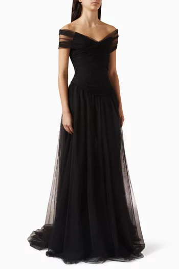 Tulle Croise Corset Gown