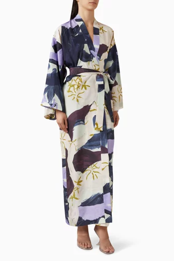 Dia Belted Kimono in Silk