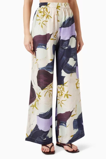 Langkawi Printed Pants in Silk