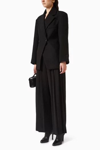 Nangy Double-breasted Cinched Blazer