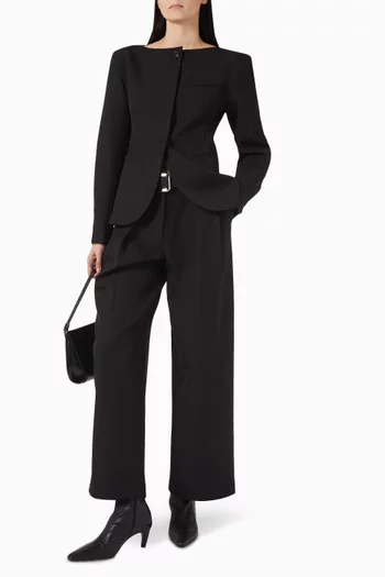 Matteo belted Tuck Pants