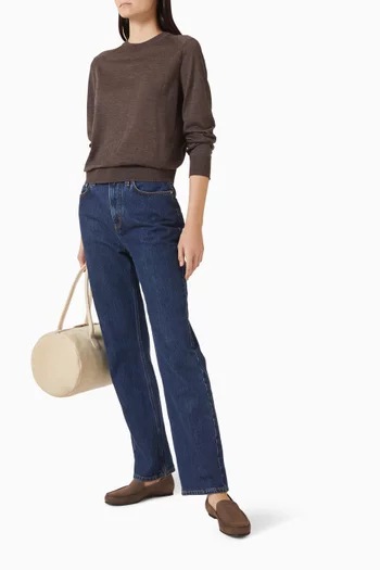 سترة ديتو بفتحة رقبة مستديرة كشمير