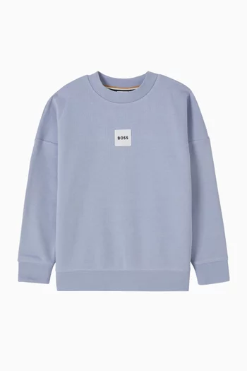 Logo Sweater in Cotton
