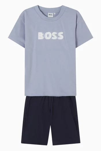 Logo T-shirt & Shorts Set