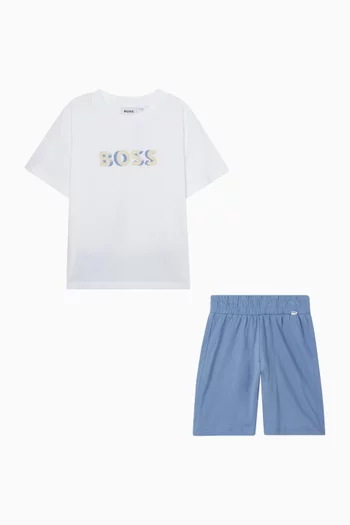 Logo T-shirt & Shorts Set