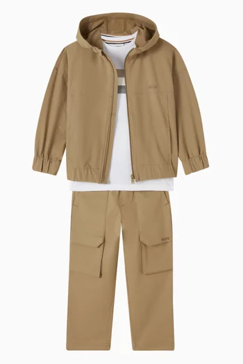 Zip-up Jacket in Cotton