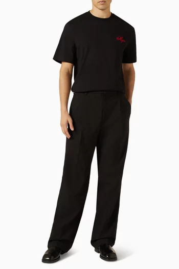 تي شيرت بطبعة قطن