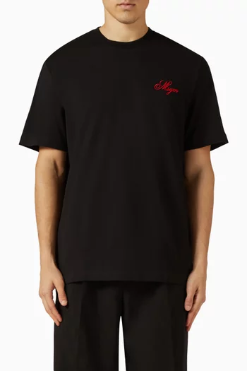 تي شيرت بطبعة قطن