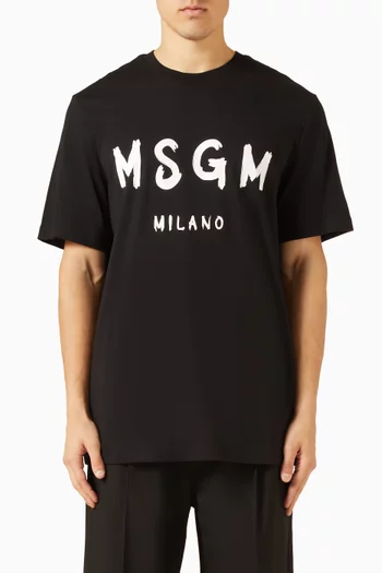 تي شيرت بطبعة قطن