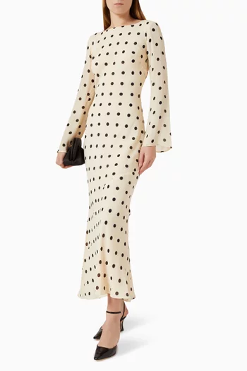 Esra Polka-dot Dress in Viscose