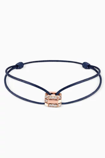 Ménage à Trois Diamond Thread Bracelet in 18kt Rose Gold