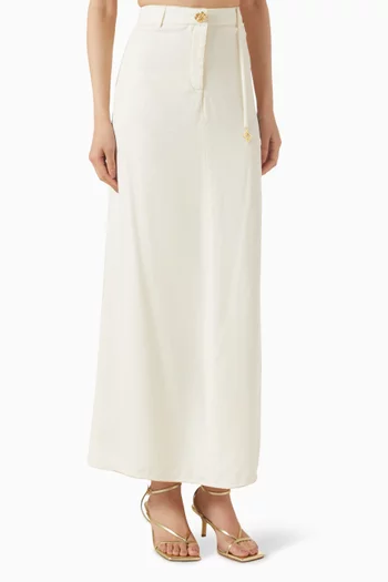 Layal High-waist Skirt in Tencel Twill