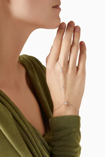 سوار ايرين بسلسلة يد مزين بحلي على شكل نجوم فضة إسترلينية مطلية بلون ذهبي