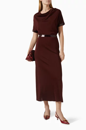 Sequin-embellished Knit Skirt