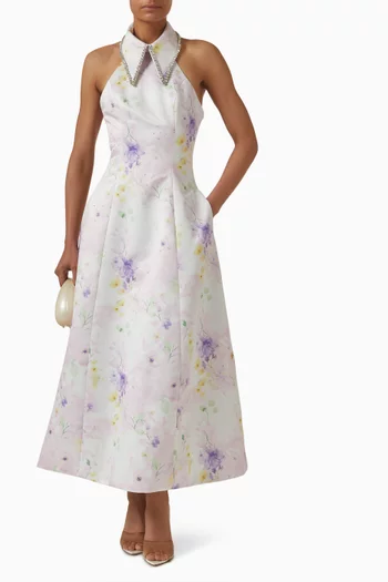 Garden Grace Dress in Satin